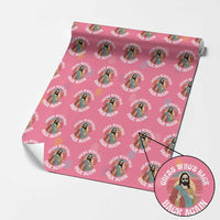 Funny Easter Jesus Wrapping Paper Roll Retro Vintage Guess Whos Back Again
