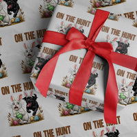 Funny Easter Labrador Bunny Ears Wrapping Paper Roll On The Hunt