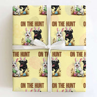 Funny Easter Labrador Bunny Ears Wrapping Paper Roll On The Hunt