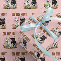 Funny Easter Labrador Bunny Ears Wrapping Paper Roll On The Hunt
