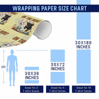 Funny Easter Labrador Bunny Ears Wrapping Paper Roll On The Hunt