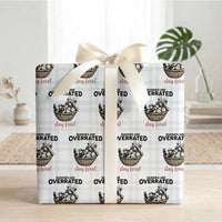 Funny Easter Raccoon Bunny Wrapping Paper Roll Bunnies Are Overrated Stay Feral