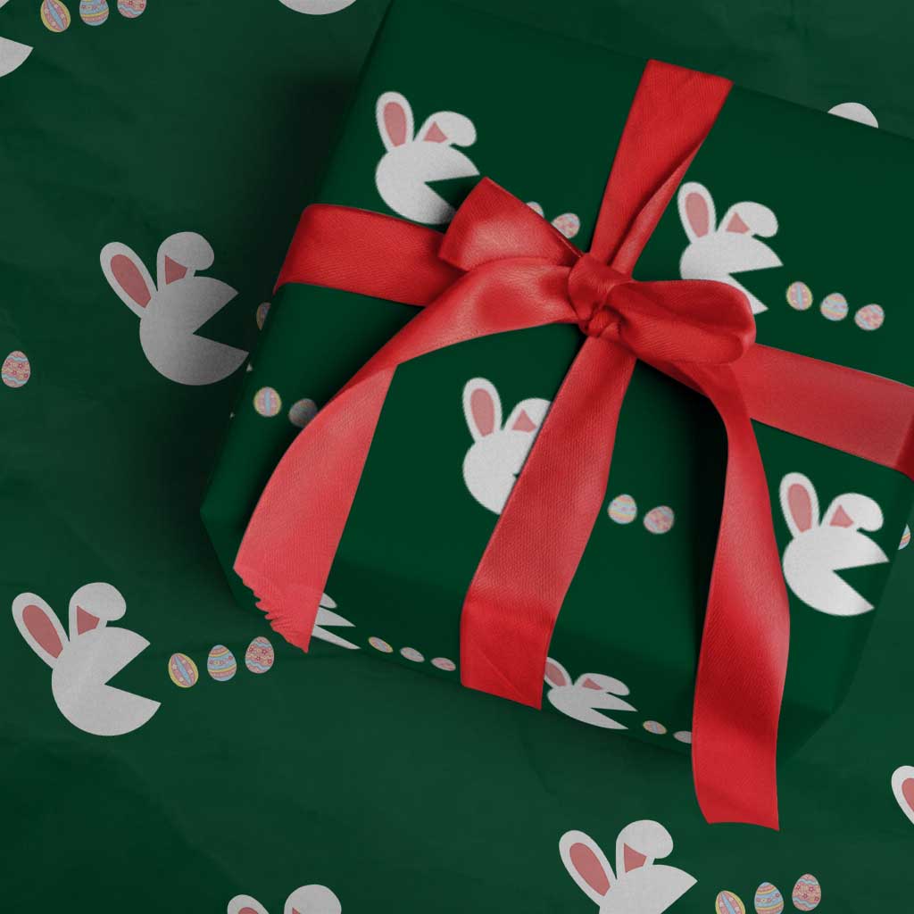Funny Easter Wrapping Paper Roll Bunny Gamer Egg Hunter