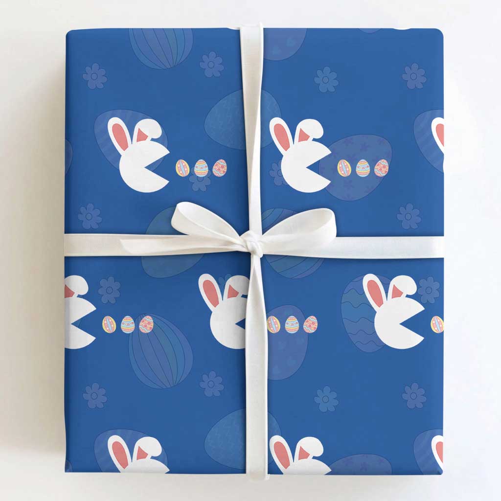 Funny Easter Wrapping Paper Roll Bunny Gamer Egg Hunter