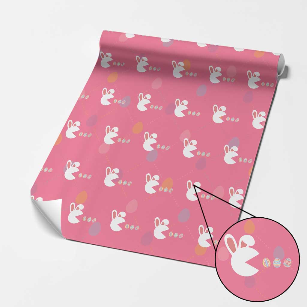 Funny Easter Wrapping Paper Roll Bunny Gamer Egg Hunter