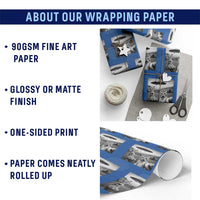 Funny Easter Wrapping Paper Roll Christian Cat Selfie Bunny Meme