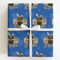 Funny Egg Hunter Wrapping Paper Roll On The Hunt Camo Easter Labrador Dog