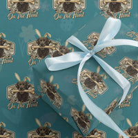 Funny Egg Hunter Wrapping Paper Roll On The Hunt Camo Easter Labrador Dog