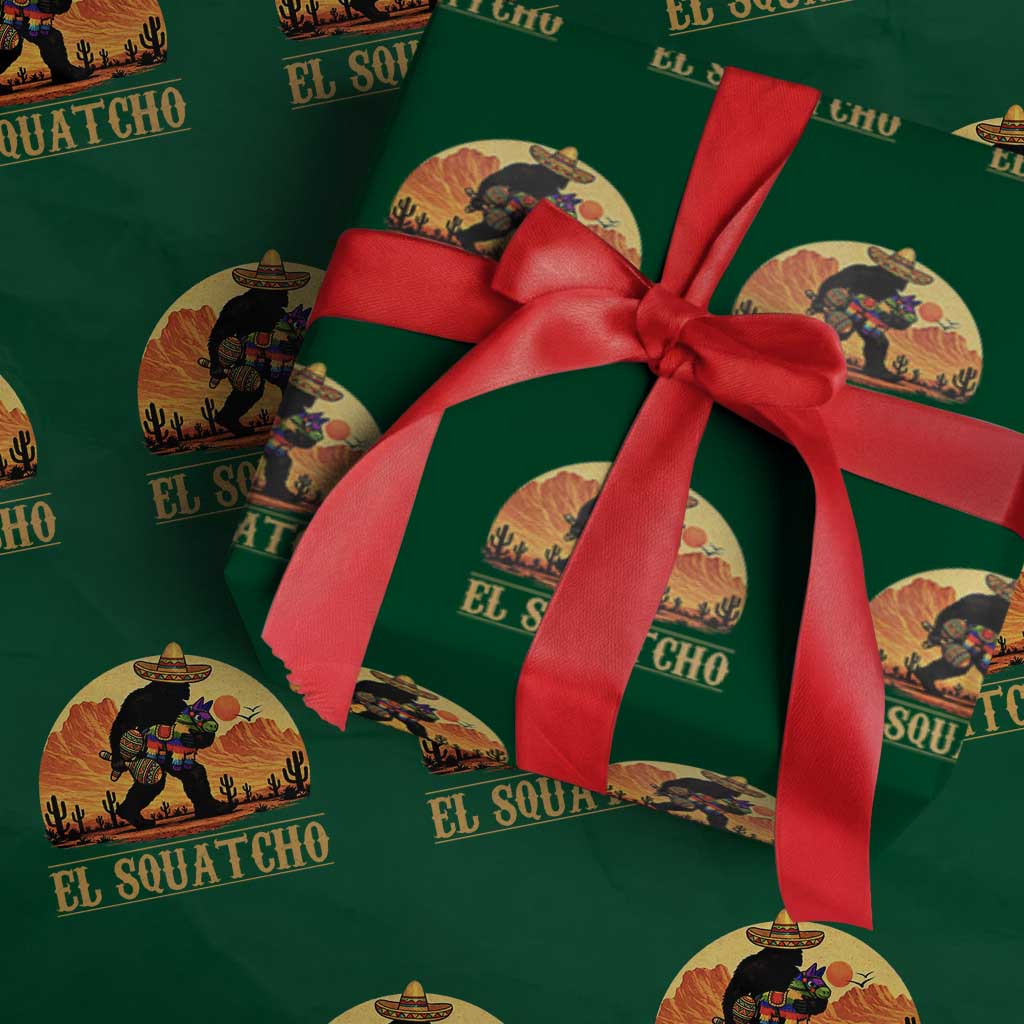 Funny El Squatcho Cinco De Mayo Fiesta Gift Wrapping Paper Roll