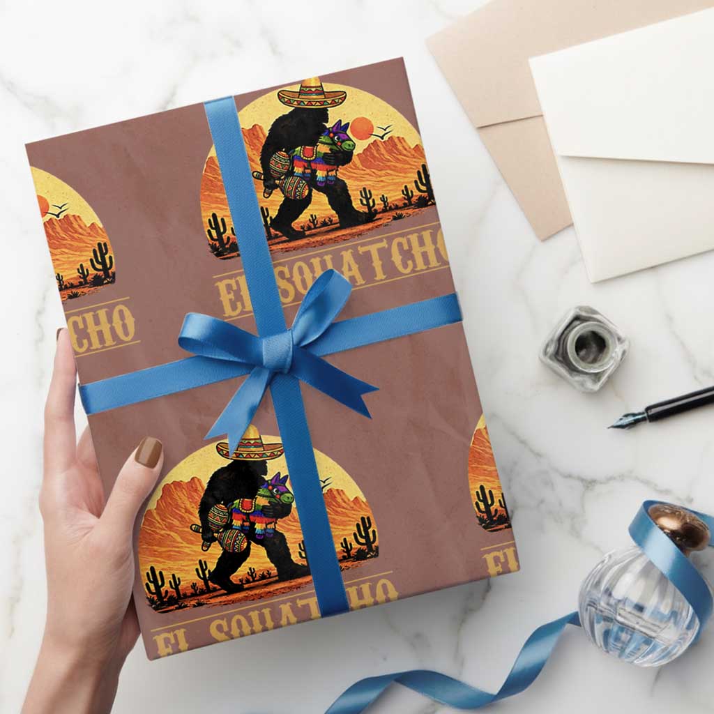 Funny El Squatcho Cinco De Mayo Fiesta Gift Wrapping Paper Roll