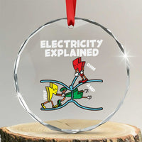 Funny Electricity Crystal Glass Ornament Ohm's Law Electricity Explained - Wonder Print Shop