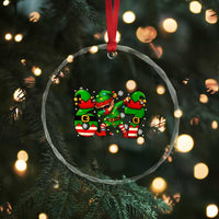 Funny Elf Dab Six Seven Meme Crystal Glass Ornament Christmas Trending 67 Gift - Wonder Print Shop