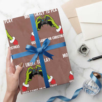Funny Elf Hand Christmas Wrapping Paper Roll Most Likely To Play Video Games On Christmas - Wonder Print Shop