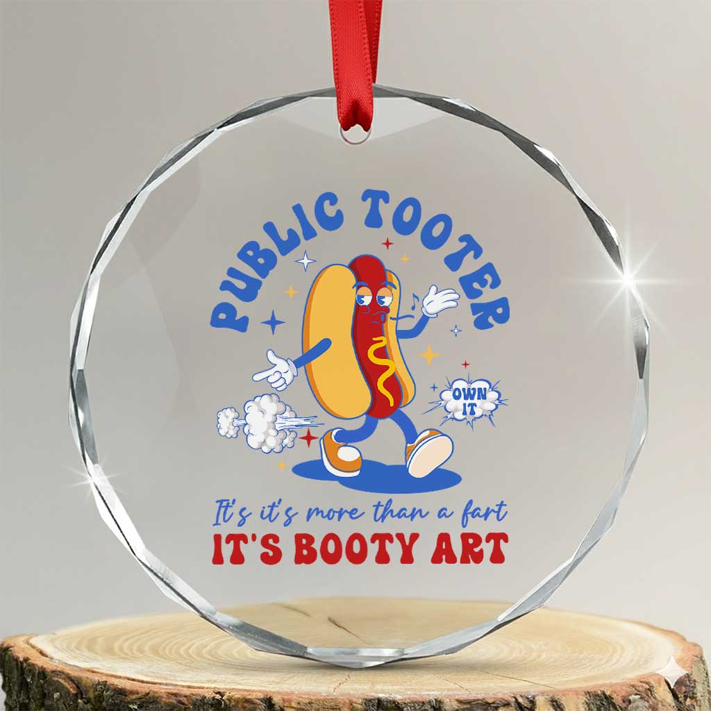 Funny Embarrassing Crystal Glass Ornament Public Tooter It's More Than A Fart Inappropriate TS10