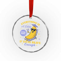 Funny Embarrassing Saying Crystal Glass Ornament Sarcastic Inappropriate Raunchy Banana - Wonder Print Shop