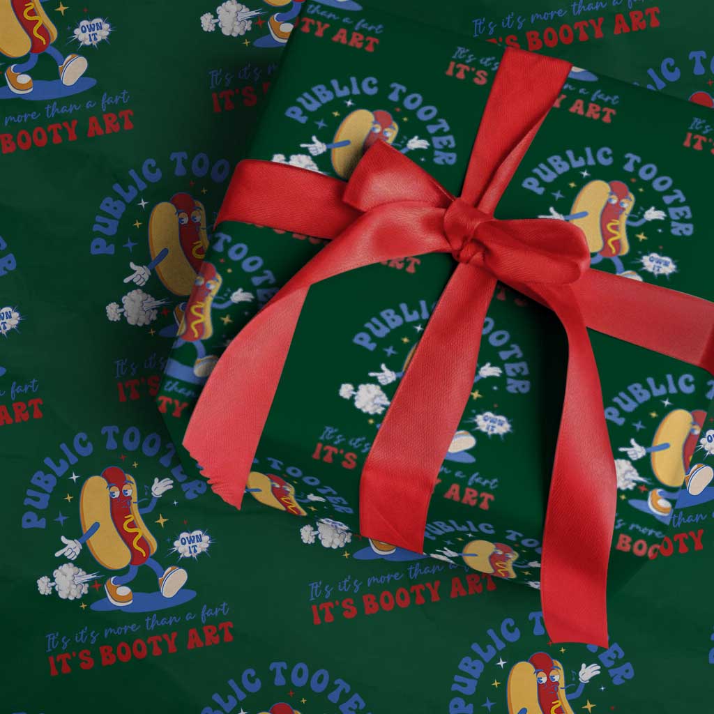 Funny Embarrassing Wrapping Paper Roll Public Tooter It's More Than A Fart Inappropriate - Wonder Print Shop