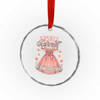 Funny Ersatz Backup Dirndl Oktoberfest Crystal Glass Ornament Der Wille Zahlt Bavarian Festival Costume Humor TS02