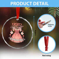 Funny Ersatz Backup Dirndl Oktoberfest Crystal Glass Ornament Der Wille Zahlt Bavarian Festival Costume Humor TS02