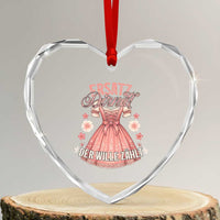 Funny Ersatz Backup Dirndl Oktoberfest Heart Crystal Glass Ornament Der Wille Zahlt Bavarian Festival Costume Humor - Wonder Print Shop