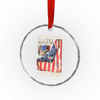 Funny Even Jesus Had A Fish Story Crystal Glass Ornament Fisherman Christian Fishing TS11