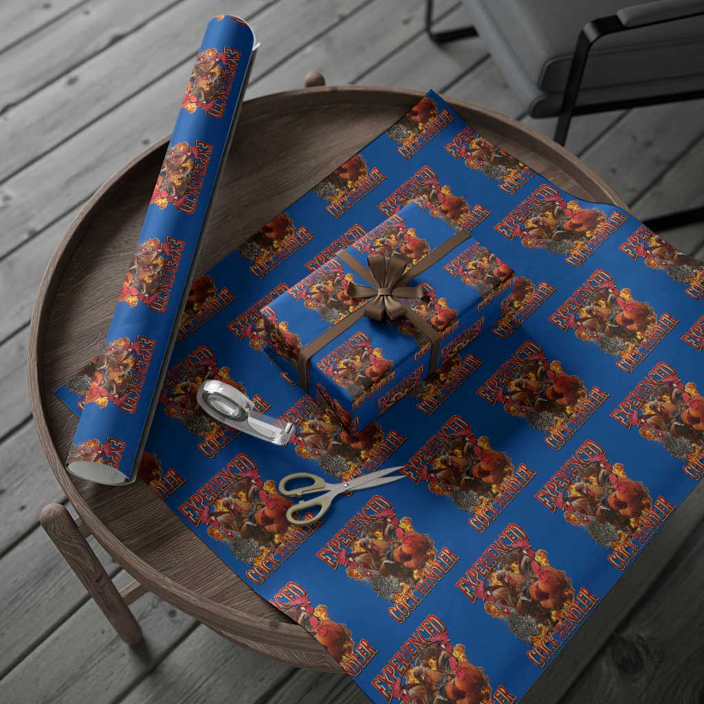 Funny Experienced Cock Handler Wrapping Paper Roll Inappropriate Adult Humor Chicken - Wonder Print Shop