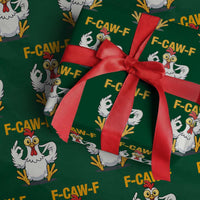 Funny F Caw F 67 Meme Wrapping Paper Roll Cartoon Chicken Poultry Humor - Wonder Print Shop