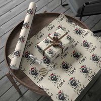 Funny F Caw F Christmas Crow Wrapping Paper Roll Santa Raven Xmas Holiday Snowflake - Wonder Print Shop