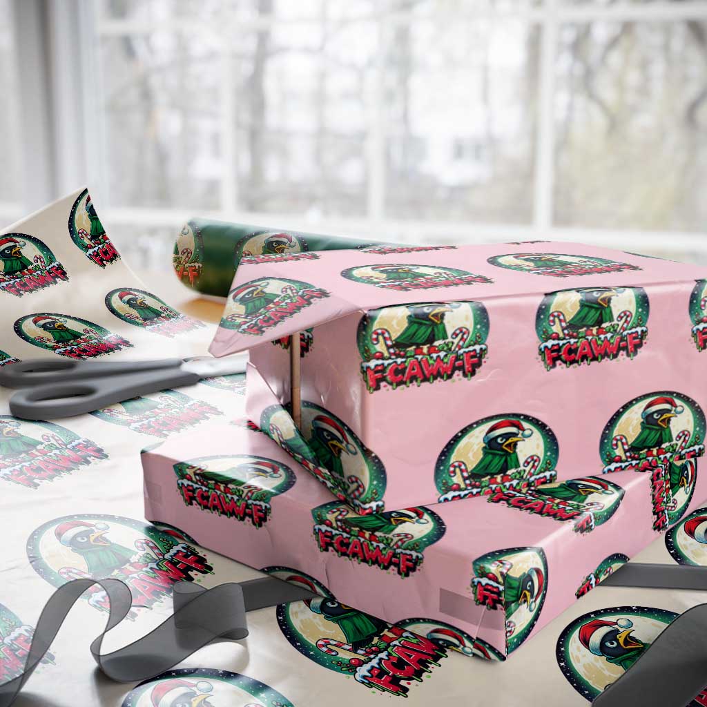 Funny F Caw F Raven Joke Wrapping Paper Roll Holiday Gift - Wonder Print Shop