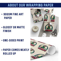 Funny F Caw F Raven Joke Wrapping Paper Roll Holiday Gift - Wonder Print Shop