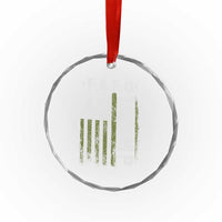 Funny Fafo Crystal Glass Ornament President 47 FDT American Flag