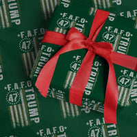 Funny Fafo Wrapping Paper Roll President 47 FDT American Flag