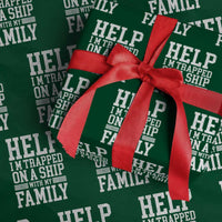 Funny Family Cruise Wrapping Paper Roll Vacation Trip Matching Cruise Ship - Wonder Print Shop