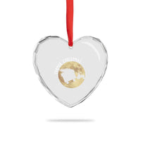 Funny Farmer Christmas Heart Crystal Glass Ornament Xmas Santa Farm Tractor Moon - Wonder Print Shop