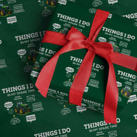 Funny Farmers Wrapping Paper Roll Things I Do In My Spare Time - Wonder Print Shop