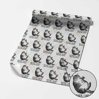 Funny Fat Cat Meme Wrapping Paper Roll Mother I Am But Skin and Bones Sarcastic Feline Humor - Wonder Print Shop