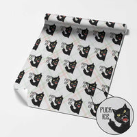 Funny Fck Ice Black Cat Wrapping Paper Roll Resist Minneapolis Political