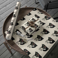 Funny Fck Ice Black Cat Wrapping Paper Roll Resist Minneapolis Political