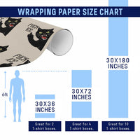 Funny Fck Ice Black Cat Wrapping Paper Roll Resist Minneapolis Political
