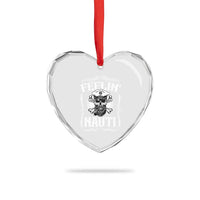 Funny Feelin Nauti Heart Crystal Glass Ornament Boat Captain Pontoon Sailing Sailor Skull - Wonder Print Shop