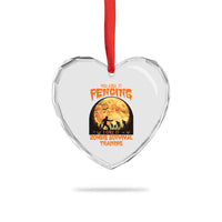 Funny Fencing Halloween Heart Crystal Glass Ornament You Call It Fencing Zombie Survival - Wonder Print Shop