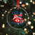 Funny Feral and Free Raccoon Crystal Glass Ornament Patriotic Bandana Animal 4th of July US Flag - Wonder Print Shop