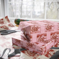 Funny Fierce Opossum Santa Wrapping Paper Roll Trans Right Or I Bites Christmas Gift - Wonder Print Shop