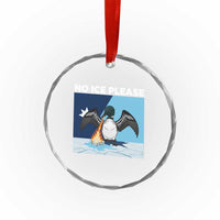 Funny Fire Breathing Loon Crystal Glass Ornament No Ice Please