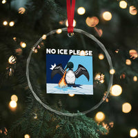 Funny Fire Breathing Loon Crystal Glass Ornament No Ice Please