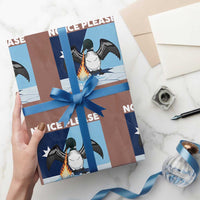 Funny Fire Breathing Loon Wrapping Paper Roll No Ice Please