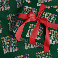 Funny First Christmas Wrapping Paper Roll Sorry Santa I Drank The Milk Retro Baby Bottle - Wonder Print Shop