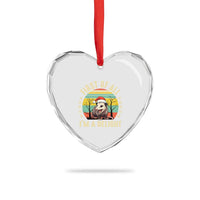 Funny First Of All I'm A Delight Heart Crystal Glass Ornament Angry Opossum Possum Xmas - Wonder Print Shop