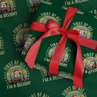 Funny First Of All I'm A Delight Wrapping Paper Roll Angry Opossum Possum Christmas - Wonder Print Shop