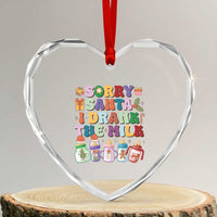 Funny First Xmas Heart Crystal Glass Ornament Sorry Santa I Drank The Milk Retro Baby Bottle - Wonder Print Shop