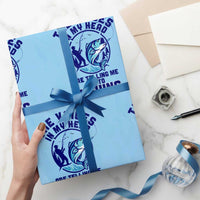 Funny Fisherman Wrapping Paper Roll The Voices In My Head Are Telling Me To Go Fishing - Wonder Print Shop